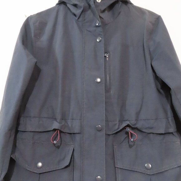 J.Crew Navy Raincoat Size XXS Petite - Picture 13 of 16